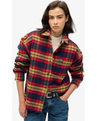 Superdry - Check Flannel Overshirt - Lyst