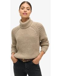 Superdry - & Co Slouchy Stitch Roll Neck Knit - Lyst