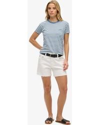 Superdry - & Co Slim Fit Striped Essential Logo Fitted T-shirt - Lyst
