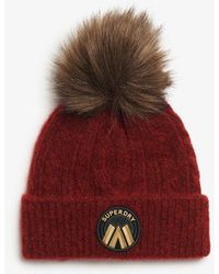 Superdry - & Co Cable Luxe Knit Beanie Hat - Lyst
