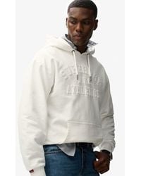 Superdry - & Co Athletic Embossed Oversized Hoodie - Lyst