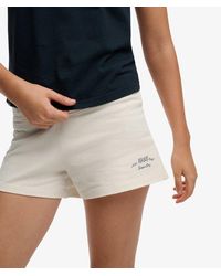 Superdry - & Co Athletic Essentials Jersey Script Shorts - Lyst