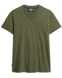 Superdry - & Co Organic Cotton Essential Logo V Neck T-shirt - Lyst