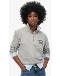 Superdry - & Co Athletic Essentials Half Zip Sweatshirt - Lyst