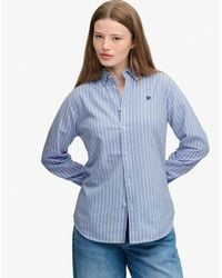 Superdry - & Co Slim Oxford Button Down Long Sleeve Shirt - Lyst