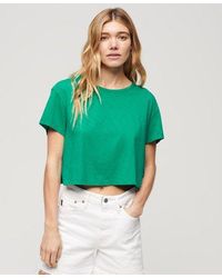 Superdry - Slouchy Cropped T-shirt - Lyst
