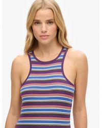 Superdry - & Co Cotton Vintage Stripe Racer Dress - Lyst