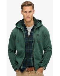 Superdry - Sweat à capuche délavé zippé à logo essential - Lyst