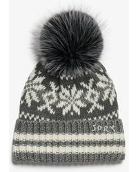 Superdry - & Co Outdoors Fairisle Beanie Hat - Lyst