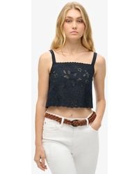 Superdry - & Co Ibiza Embroidered Cami Top - Lyst