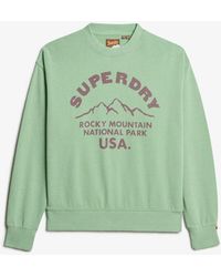 Superdry - & Co Lo-fi Outdoor Mono Loose Crew Sweatshirt - Lyst