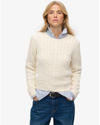 Superdry - & Co Essential Cable Knit Jumper - Lyst