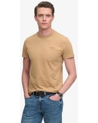 Superdry - Homme T-Shirt Essential À Logo Serif Brodé Taille - Lyst