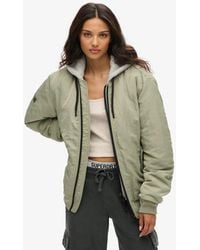 Superdry - Oversized Military Hooded Ma1 Jacket - Lyst