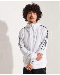 Superdry - Hooded Track Sd-windrunner Jacket White / Optic - Lyst
