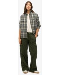 Superdry - & Co Low Rise Wide Leg Cargo Pants - Lyst