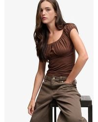 Superdry - & Co Athletic Essentials Ruched Top - Lyst