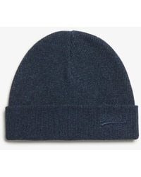 Superdry - Essential Logo Knitted Beanie Hat - Lyst