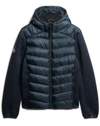 Superdry - Hooded Knit Storm Hybrid Jacket - Lyst