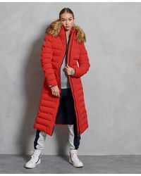 superdry new arctic long puffer coat