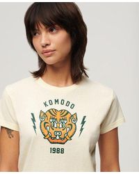 Superdry - X Komodo Tiger Aansluitend T-shirt - Lyst