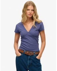 Superdry - & Co Cap Sleeve Corset Top - Lyst