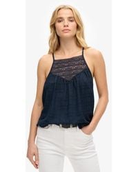 Superdry - & Co Lace Cami Beach Top - Lyst