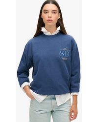 Superdry - & Co Luxe Metallic Loose Sweatshirt - Lyst