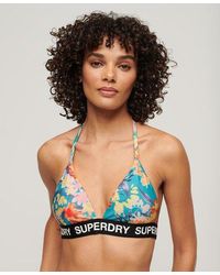 Superdry - Ladies Logo Triangle Bikini Top - Lyst