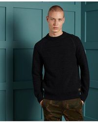 Superdry - Organic Cotton Keystone Crew Knitted Jumper Downhill Twist - Lyst