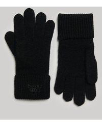 Superdry - Ribbed Knitted Gloves - Lyst