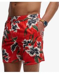 Superdry - Hawaiian Print 16-inch Swim Shorts - Lyst