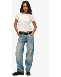 Superdry - & Co Mid Rise Wide Leg Jeans - Lyst