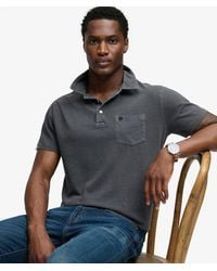 Superdry - & Co Classic Cotton Linen Polo Shirt - Lyst