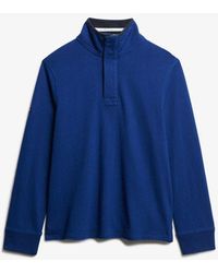 Superdry - & Co Cotton Classics Jersey Half Zip Sweatshirt - Lyst