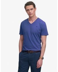 Superdry - & Co Classic Cotton Linen V-neckline T-shirt - Lyst