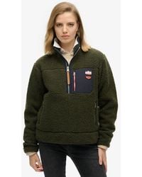 Superdry - & Co Vintage Retro Half Zip Fleece Jumper - Lyst