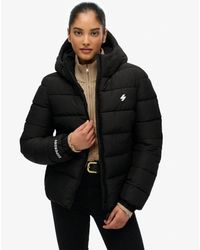 Superdry - & Co Hooded Spirit Sports Puffer Jacket - Lyst
