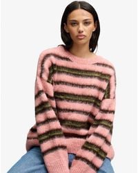 Superdry - & Co Slouchy Brushed Stripe Knit Jumper - Lyst