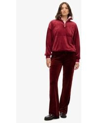 Superdry - Country Club Velour joggers - Lyst