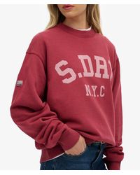Superdry - Athletic Essentials Slouchy Crew Sweatshirt - Lyst