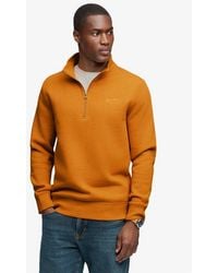 Superdry - & Co Vintage Logo Embroidered Half Zip Sweatshirt - Lyst