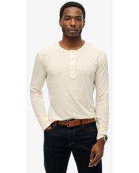 Superdry - The Merchant Store - Grandad Lichtgewicht Top - Lyst