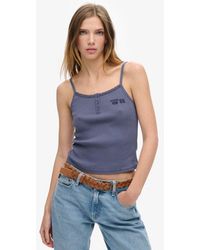 Superdry - & Co Athletic Essentials Graphic Button Cami - Lyst