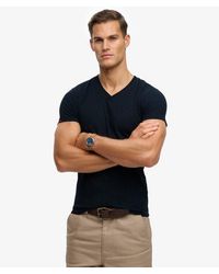Superdry - & Co Organic Cotton Embroidered Logo V Neck T-shirt - Lyst
