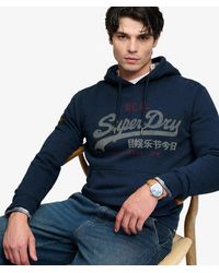 Superdry - & Co Vintage Logo Heritage Relaxed Hoodie - Lyst