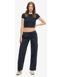 Superdry - & Co Low Rise Wide Leg Cargo Pants - Lyst