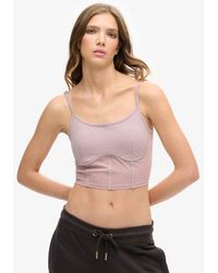Superdry - & Co Ladies Sport Tech Corset Top - Lyst