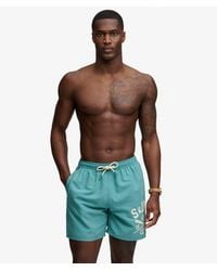 Superdry - & Co Printed Logo 16-inch Swim Shorts - Lyst