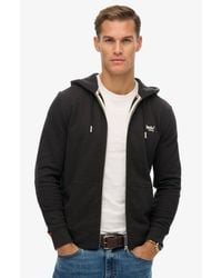 Superdry - Essential Logo Zip Hoodie Half Brushed - Lyst